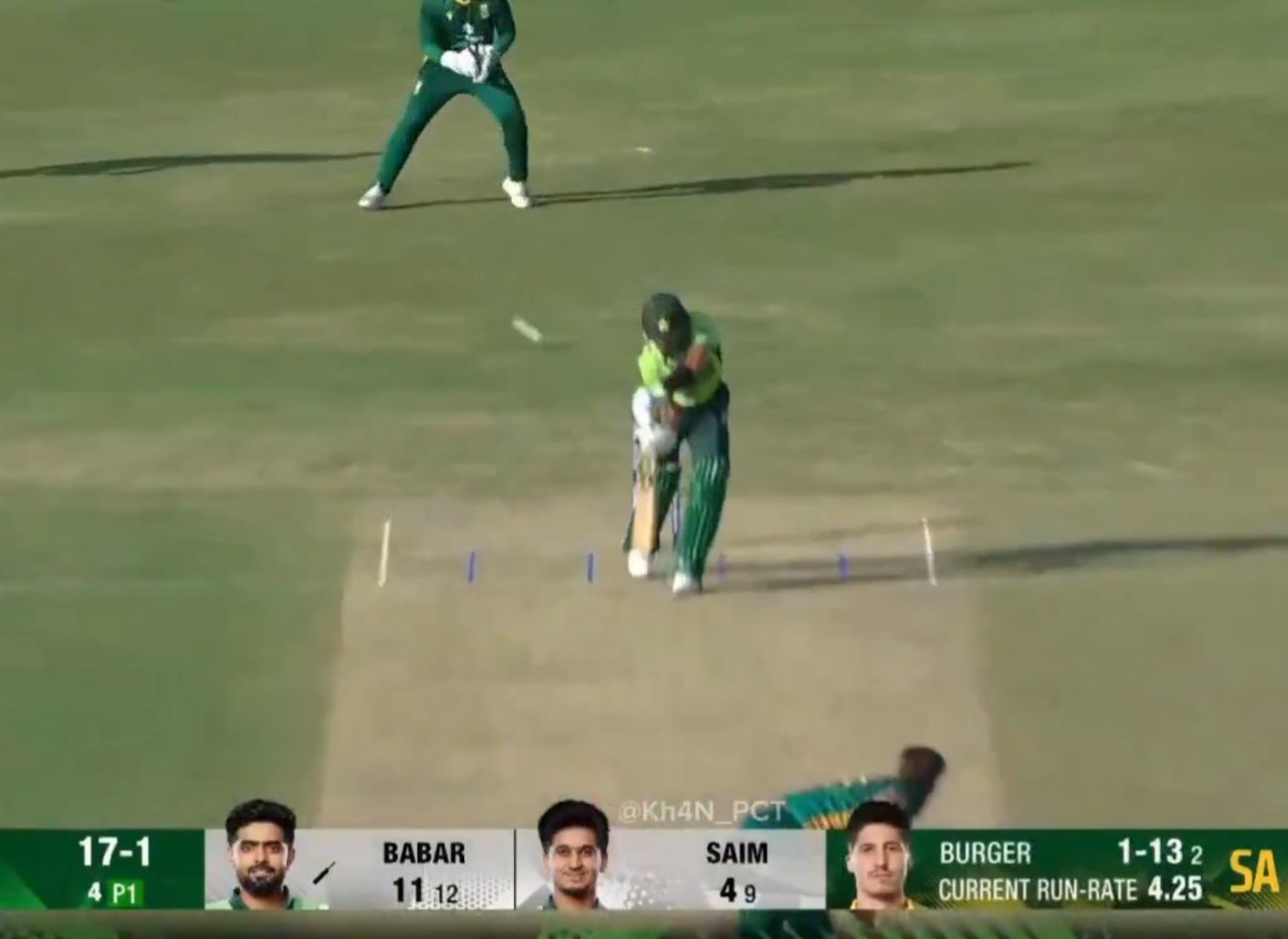 Crazy - Nandre Burger's ball to Babar was 165 kph, it swung 11.77 ...