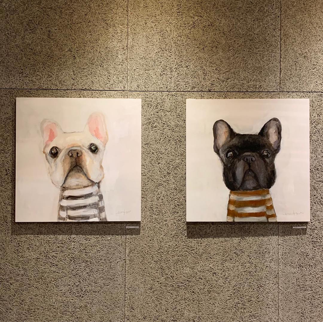 石倉悦加　ぽかぽか 2019.3.26－4.9 石倉悦加 個展 . 本日から始まります！動物がモチーフ