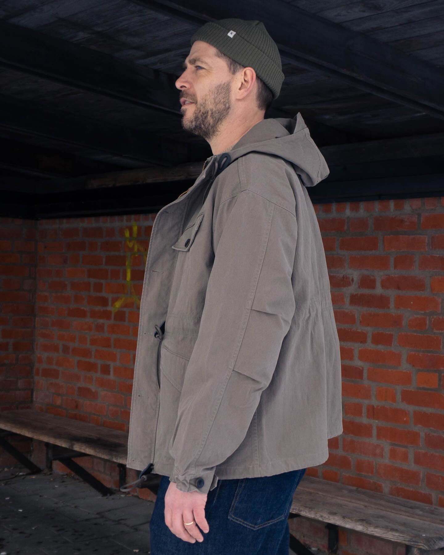 The Frizmworks French M47 Parka in Olive Grey reworks a post-war