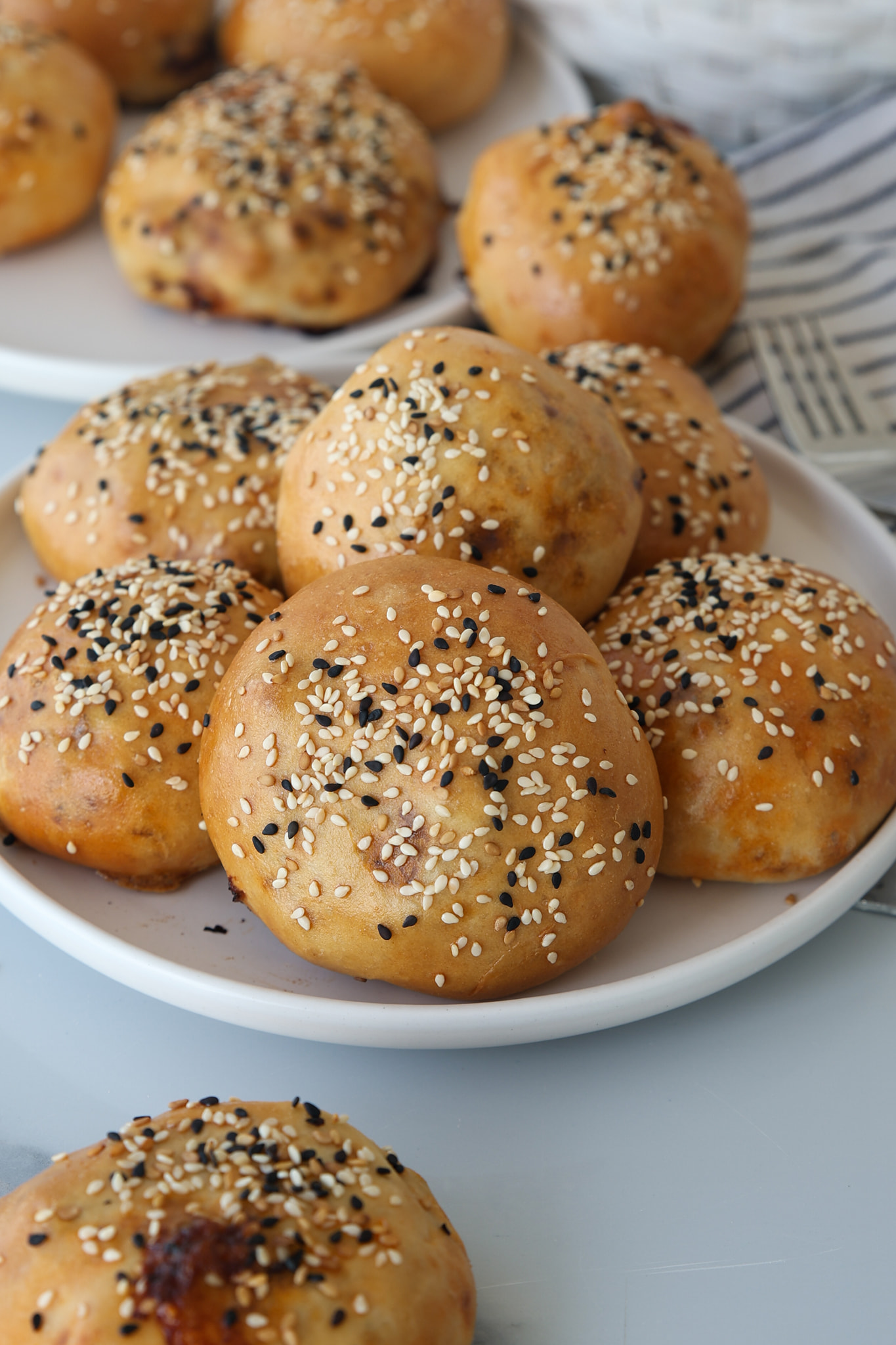 Baked meat buns 😋 😍 Get the recipe in the first comment ❤️