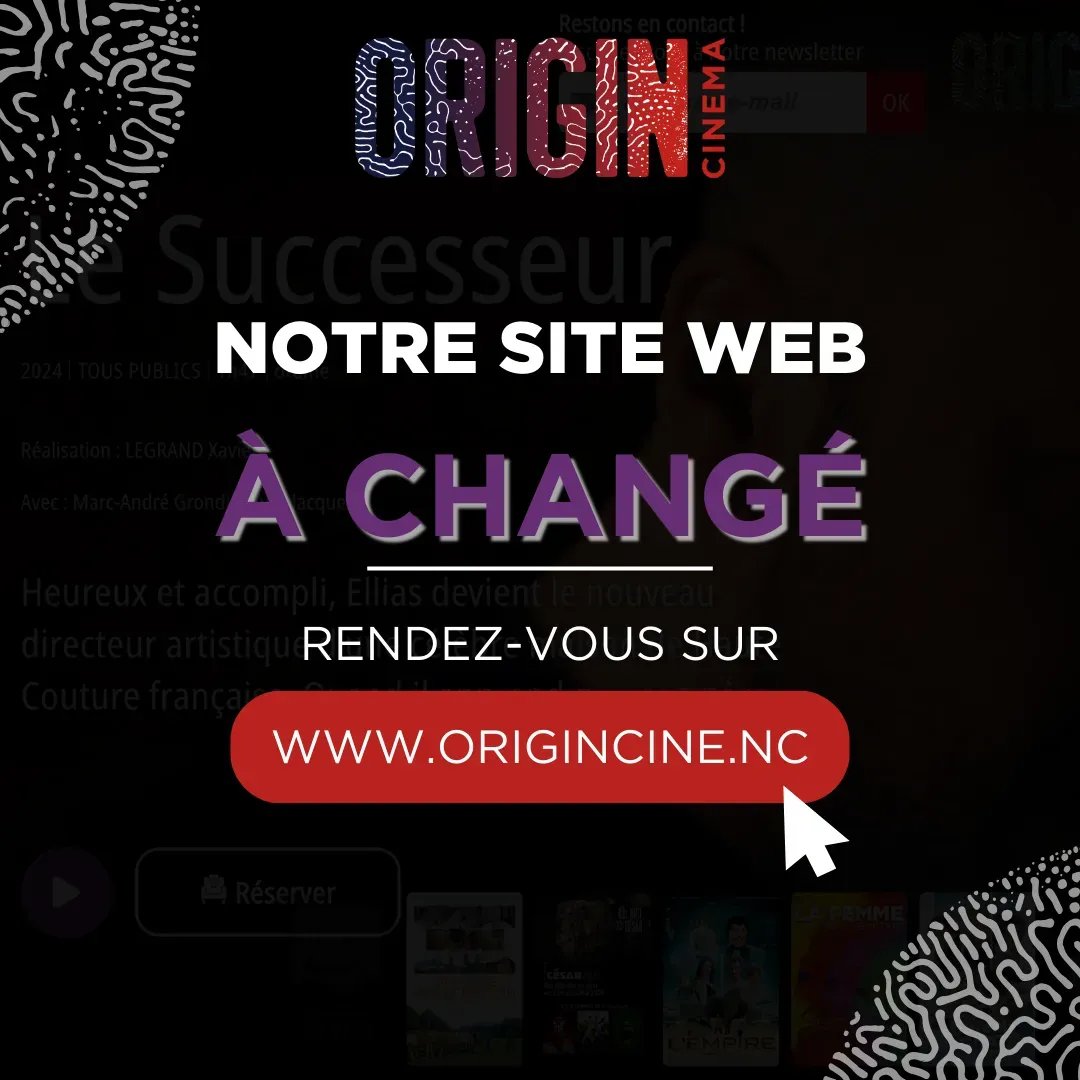 Origin Cinéma - 🔗 L'URL DE NOTRE SITE WEB A CHANGÉ ! 👩🏻‍💻... | Facebook