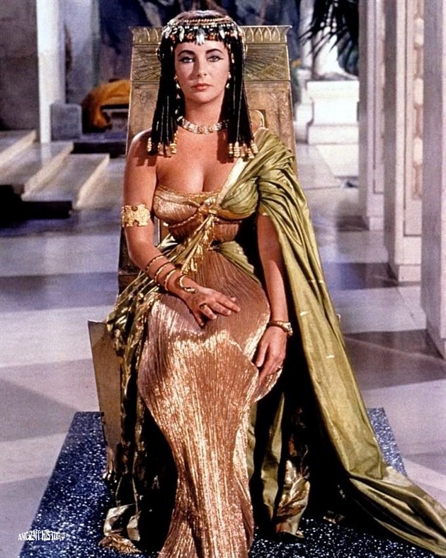 elizabeth taylor cleopatra gold dress A candid 🤎 #ElizabethTaylor #CleopatraFilmSet high leg slit