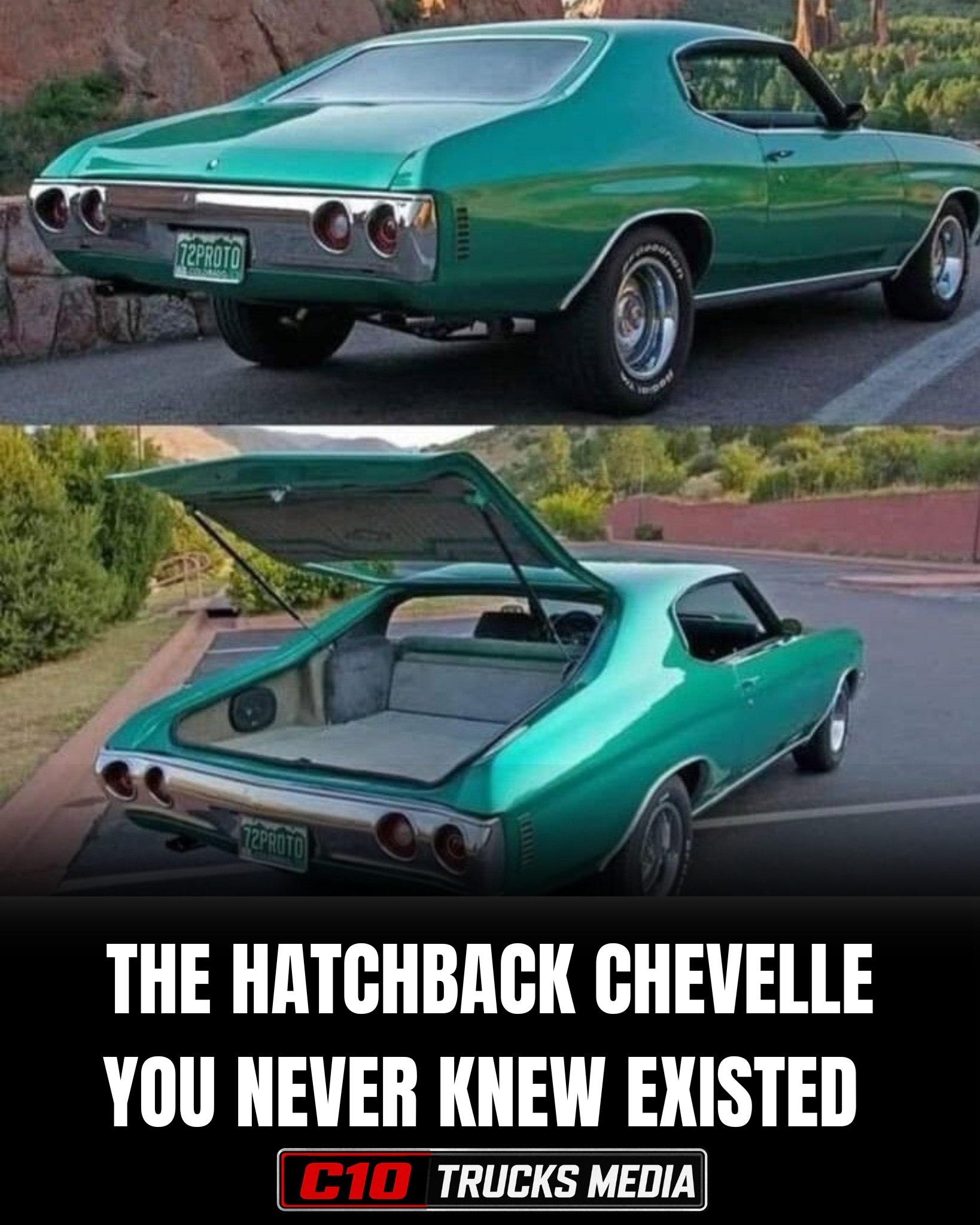 From the outside it looks like a classic Chevelle, but pop the