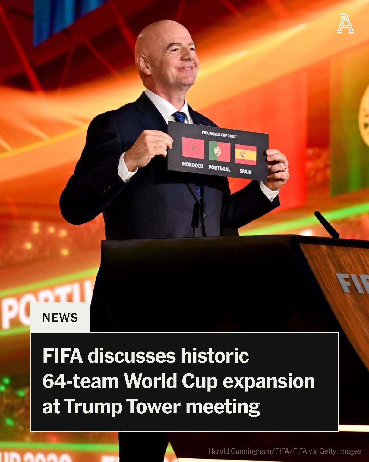 The Athletic - NEWS: FIFA held discussions on Tuesday about expanding ...
