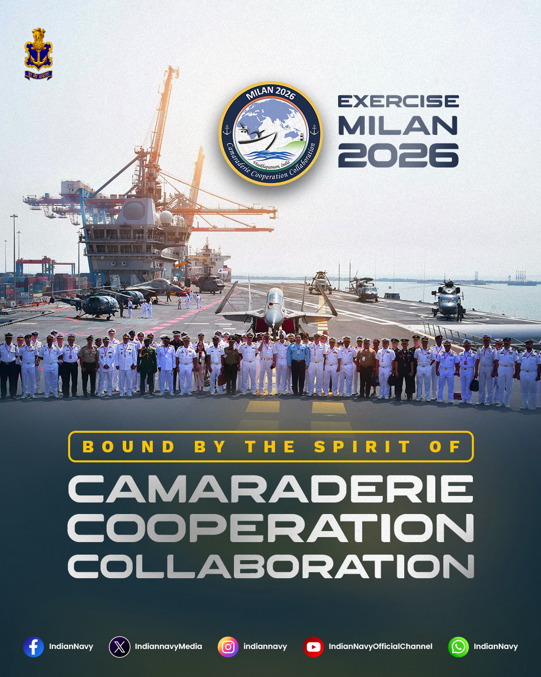 Indian Navy - Exercise MILAN 2026 brings the world’s... | Facebook