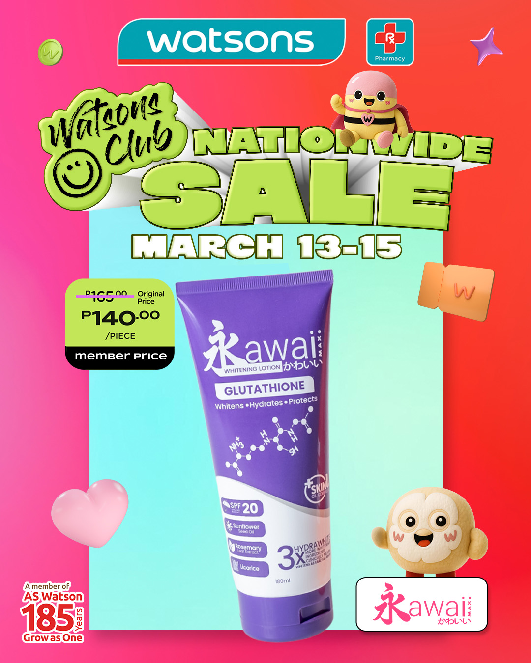 kawaii glutathione MAX Whitening Lotion & Soap  Gensan Reyal Consumer Goods Trading You Glow Babe Beauty White