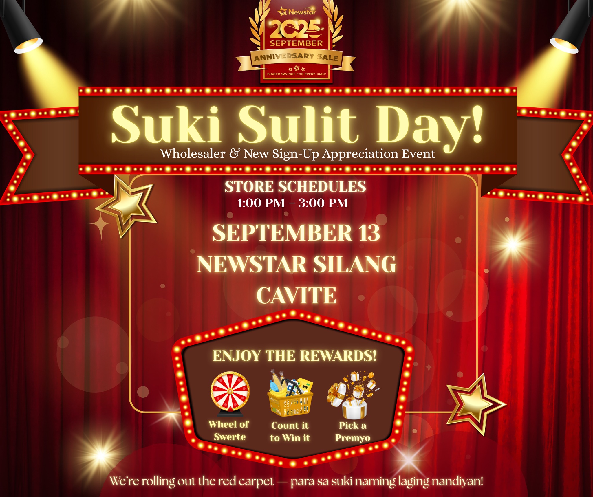 🎉 SUKI SULIT DAY is... - Newstar Silang Cavite - Retail | Facebook