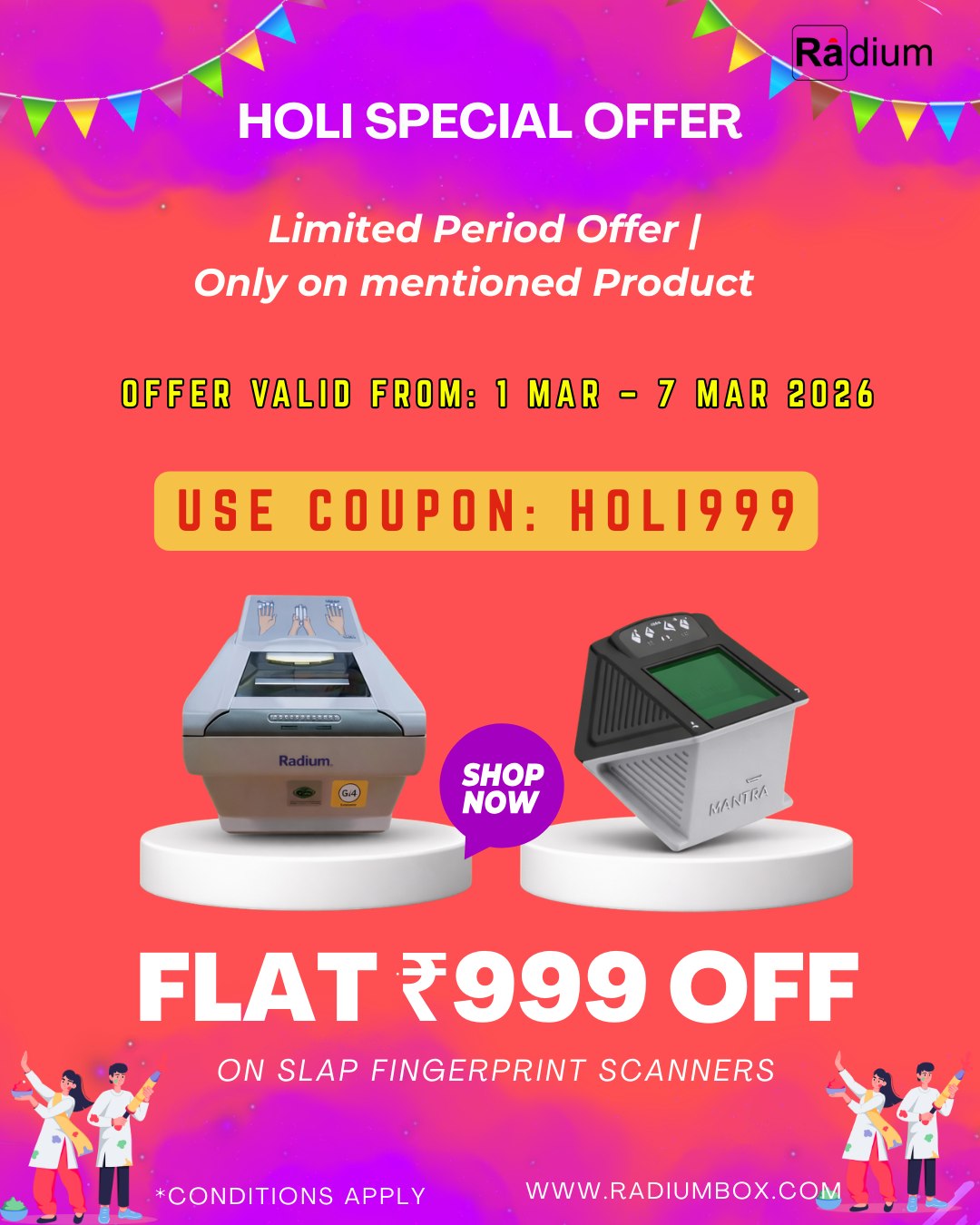 Radium Box - This Holi upgrade your biometric setup with a... | Facebook