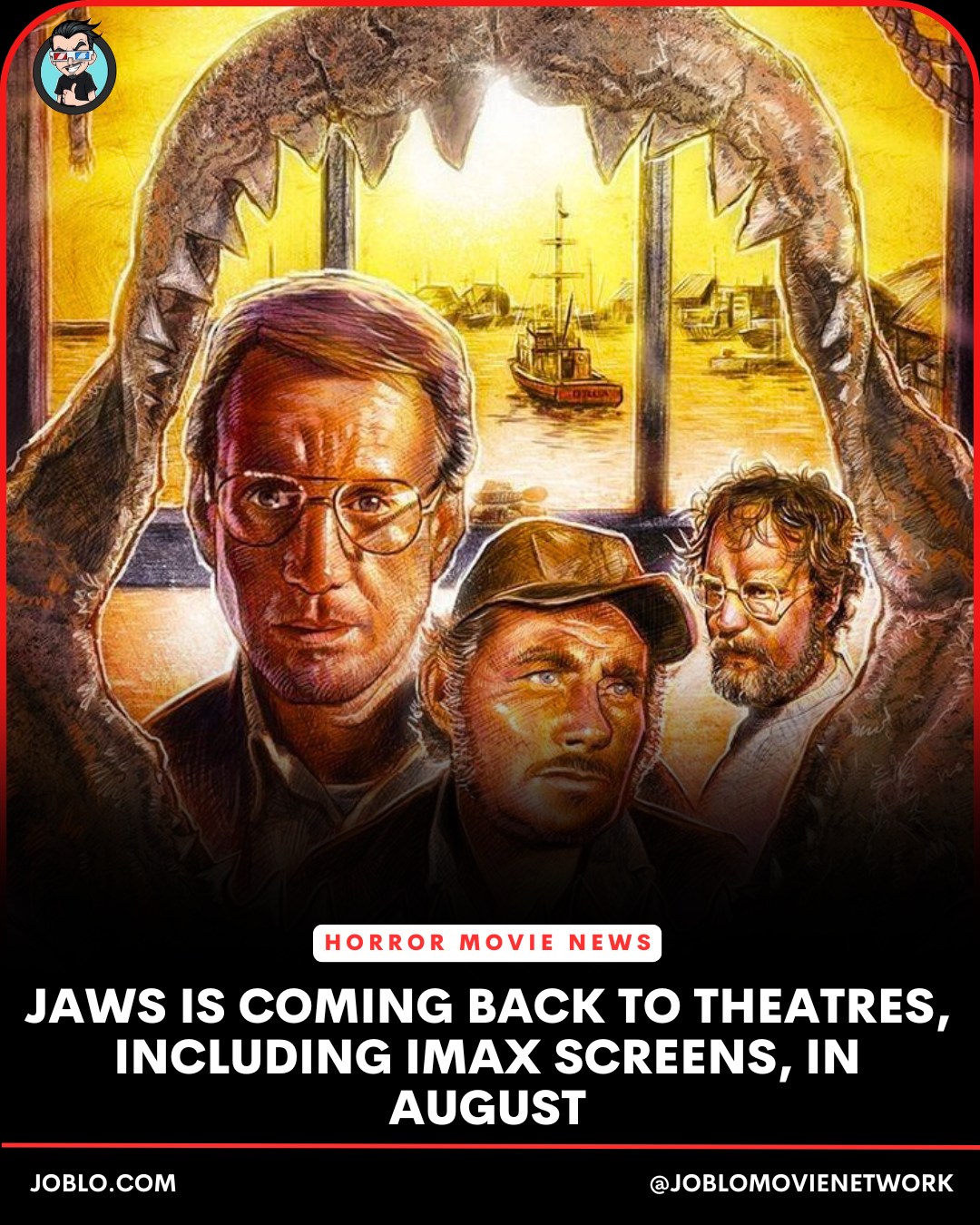 Experience Jaws 50th Anniversary in IMAX and receive a free mini
