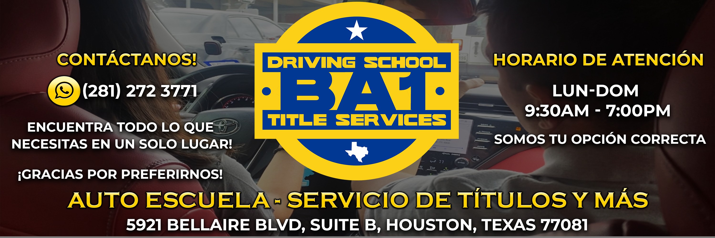 BA1 Auto Escuela | Houston TX