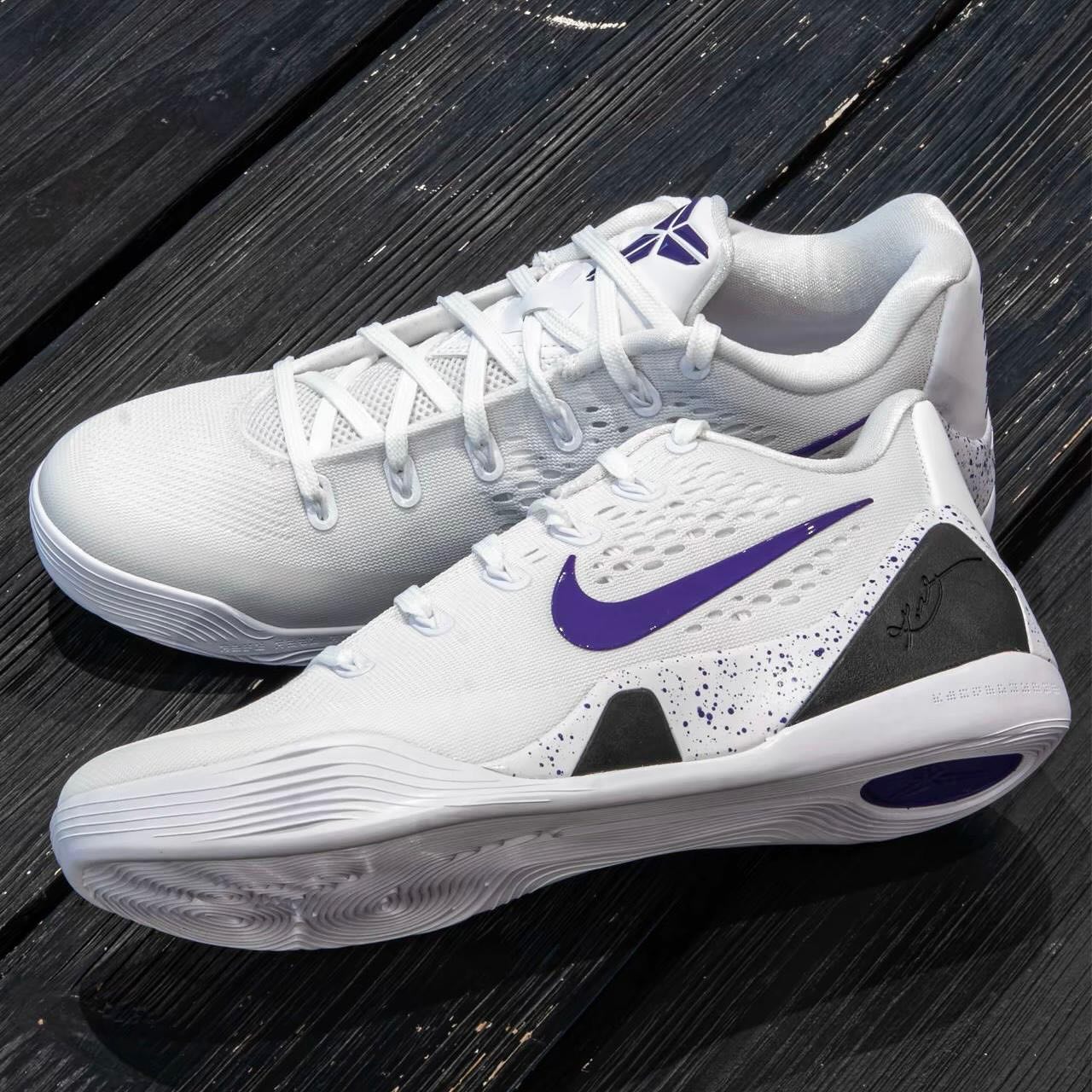 Nike Kobe 9 White Court Purple EUR 40 40.5 41 42 42.5 43 44 44.5 45 46
