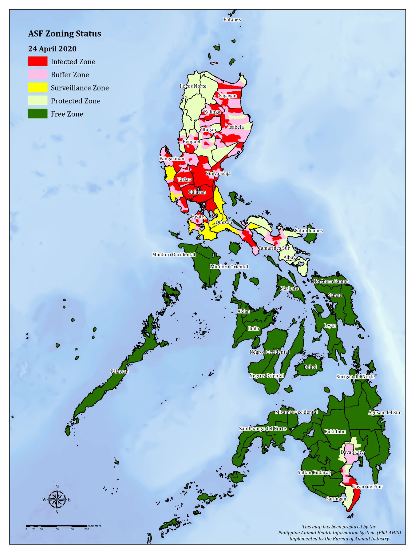 Department - Narito ang pinakahuling African Swine Fever (ASF) Zoning ...
