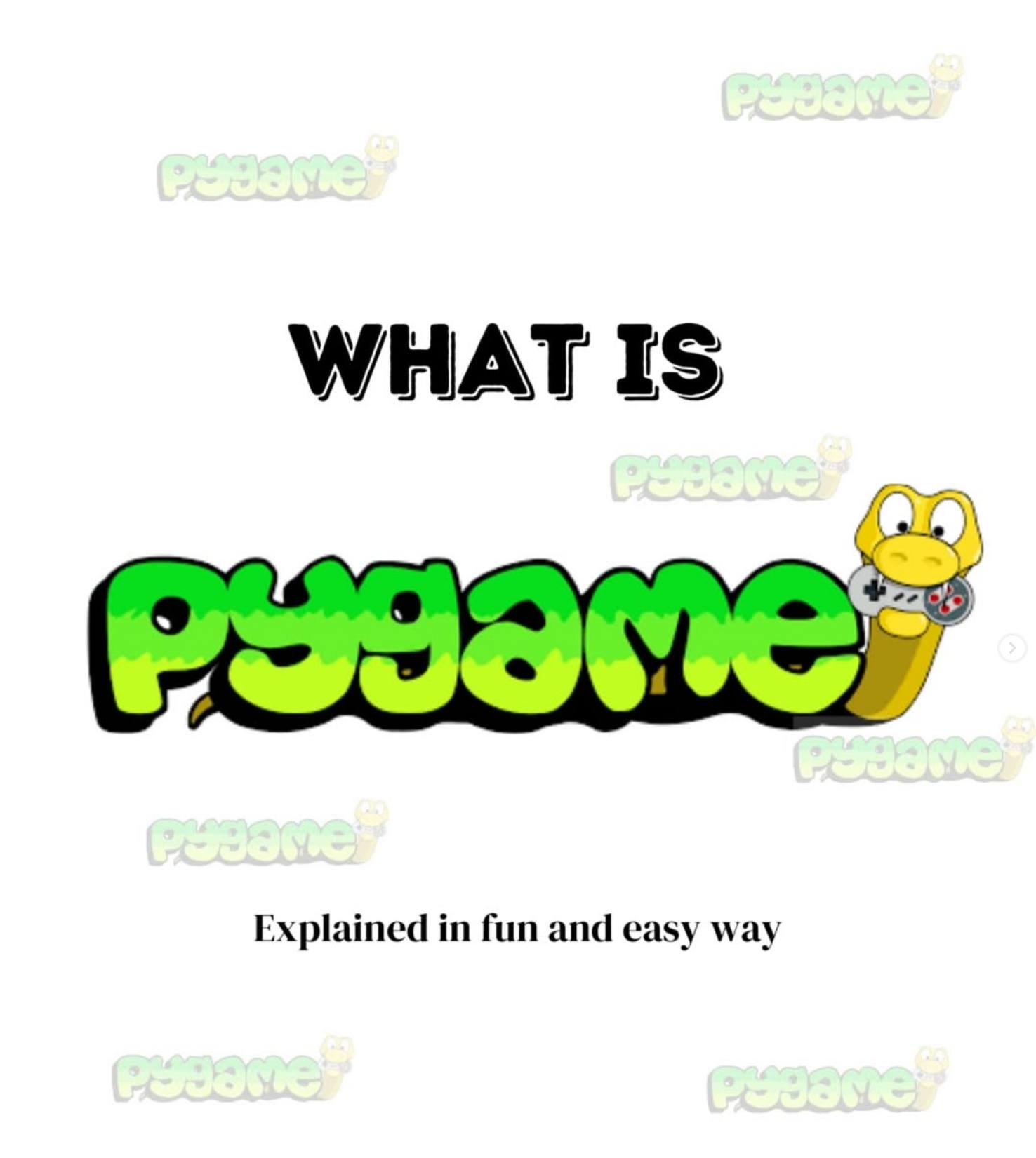 Pygame is a Python library that makes... - Python Programming | Facebook