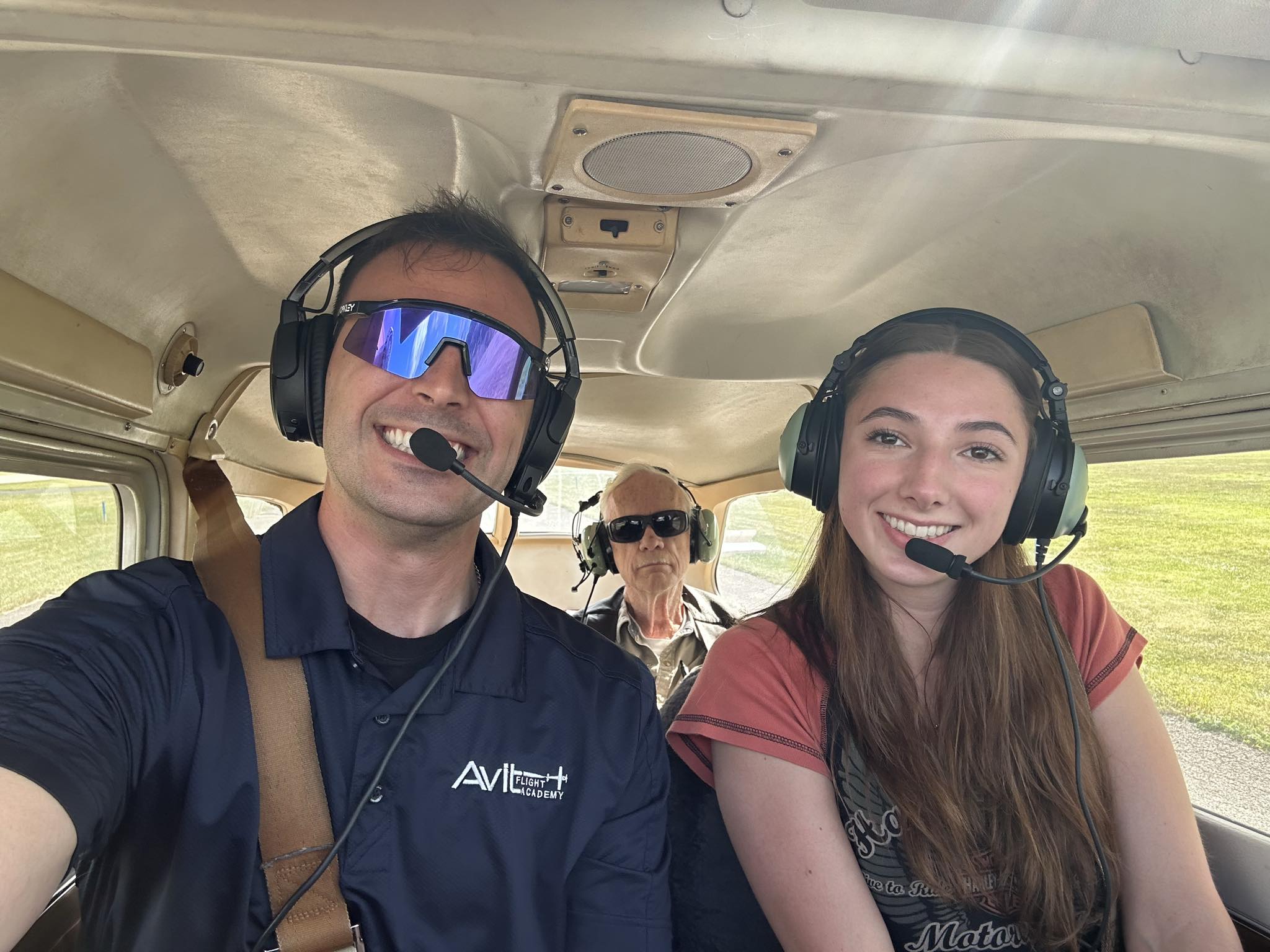 Avit - Flight instructor Max Sanzo and his student Emily had the honor ...