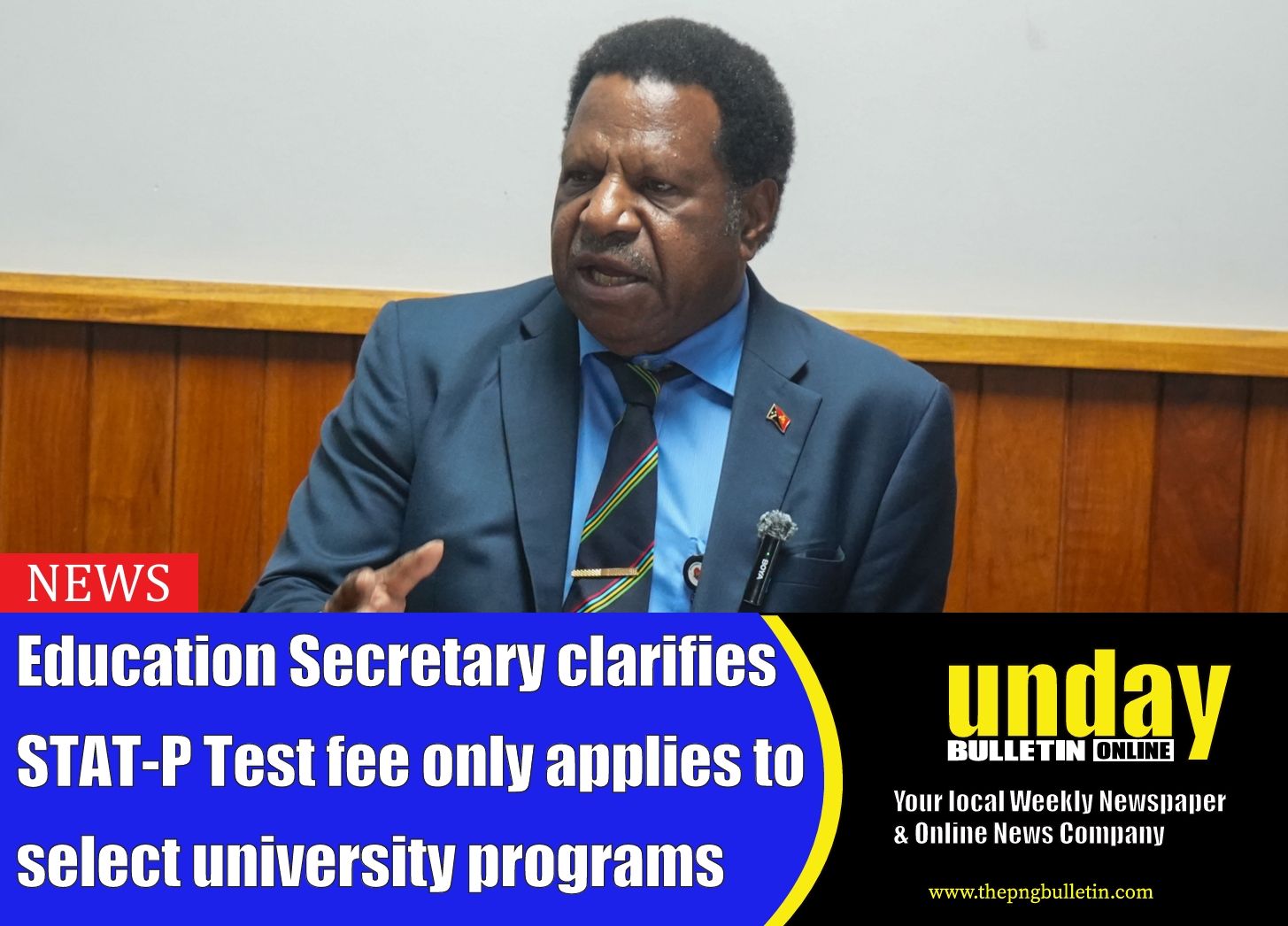 PNG - #news #education Education Secretary clarifies STAT-P Test fee ...