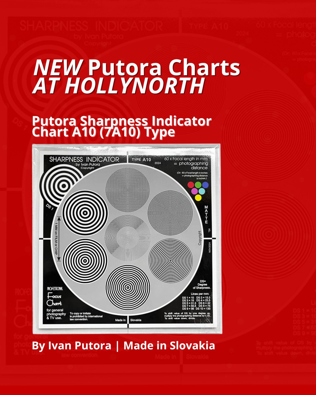 HollyNorth - New Putora Sharpness Indicator Chart 7A10 Type | Facebook