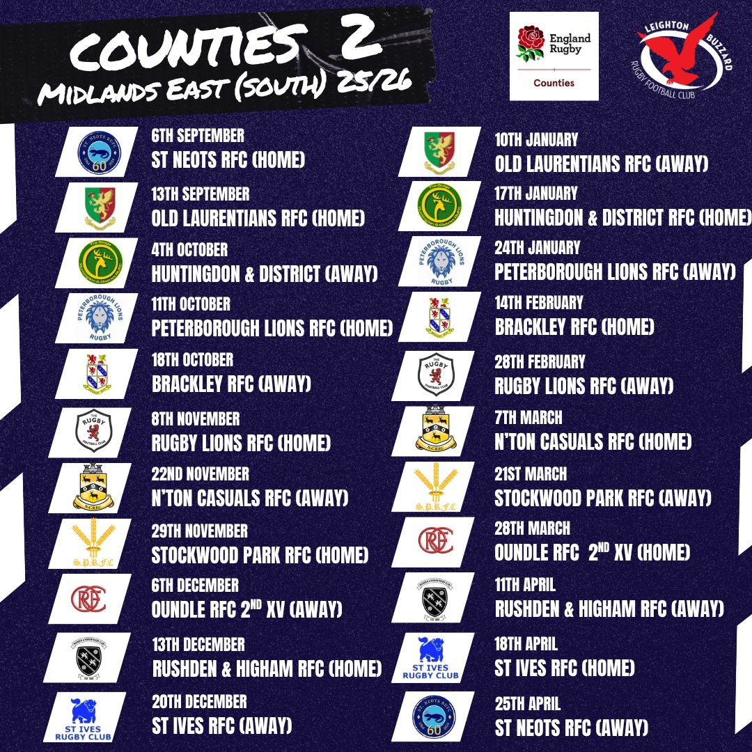 Leighton - 📅🎉 2025/26 1ST XV FIXTURES RELEASED 🎉🏉 Good Morning Buzzards ...