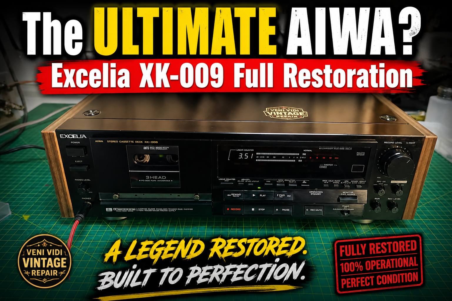 Aiwa Excelia XK-009 reference cassette deck for sale