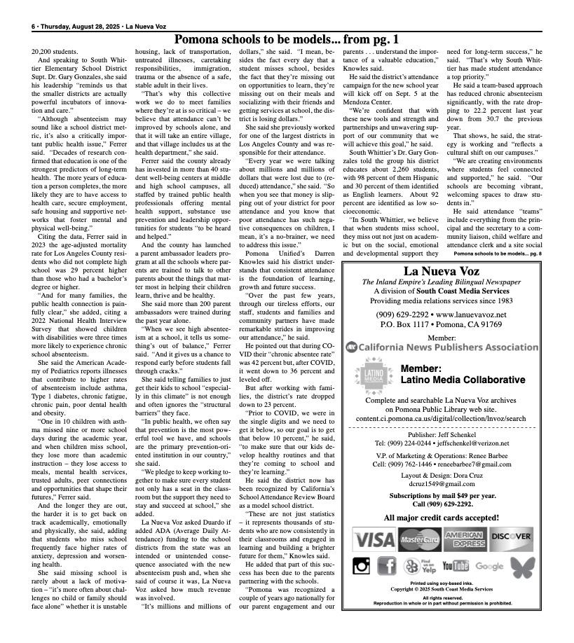 South Whittier School... - South Whittier School District