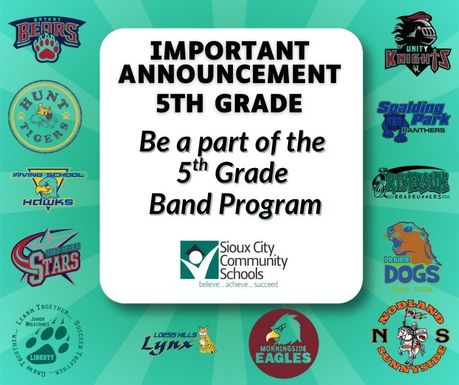 Important Announcement for 5th grade Lynx, the 5th grade band program ...