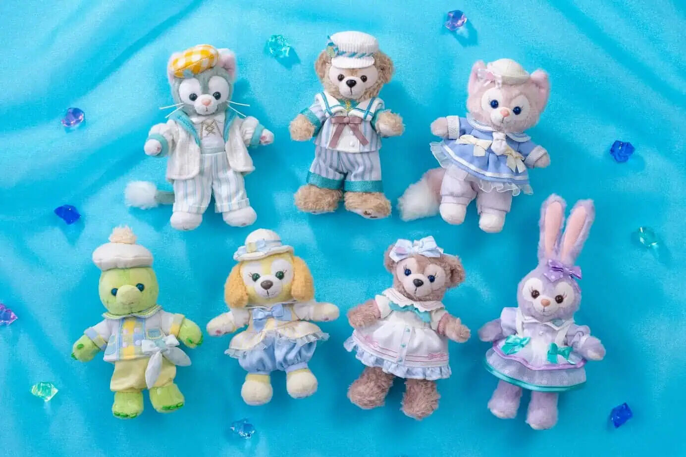 Duffy and friends are dressed in their most beautiful blue outfits