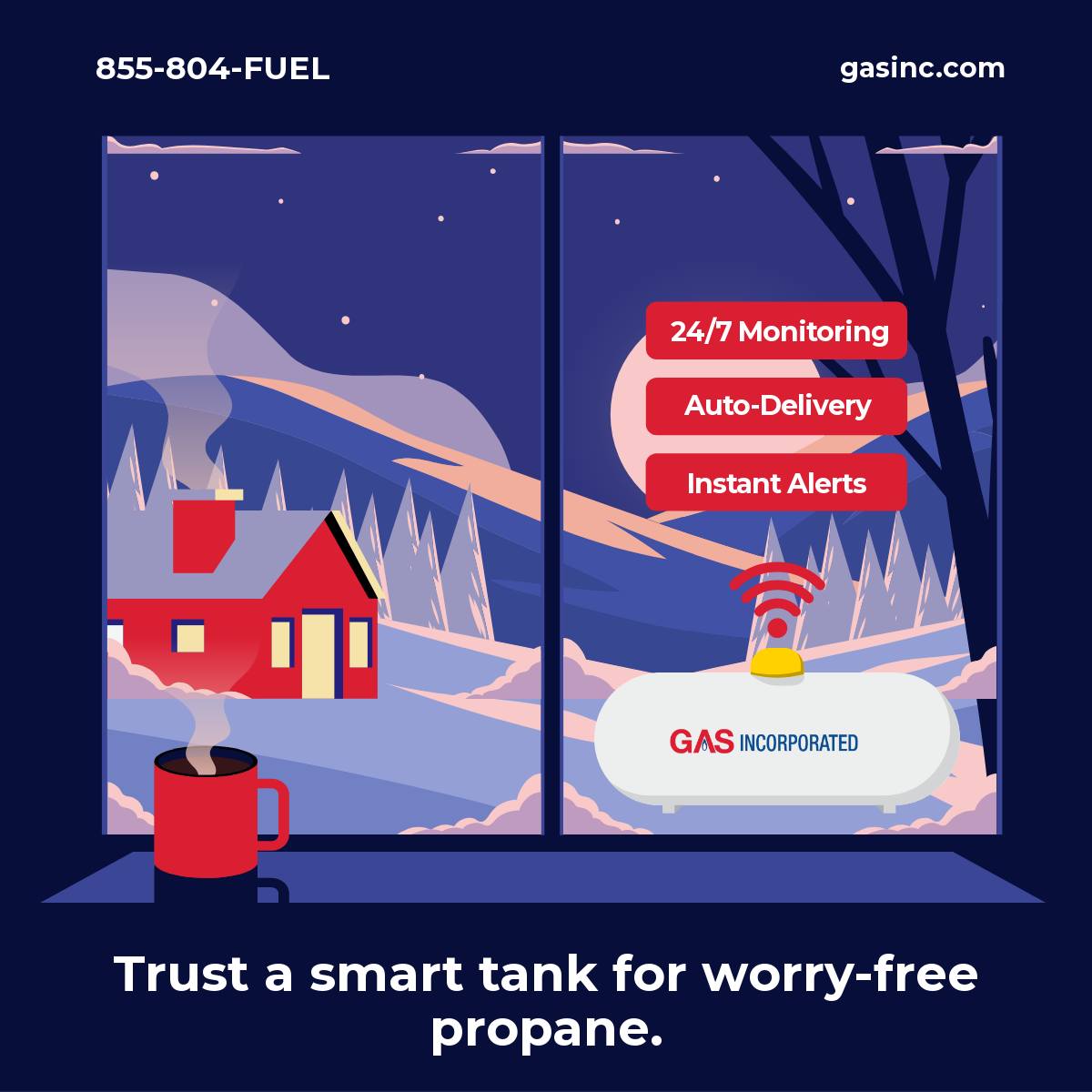 Gas - Trust a smart tank for worry-free propane. A smart tank from Gas ...