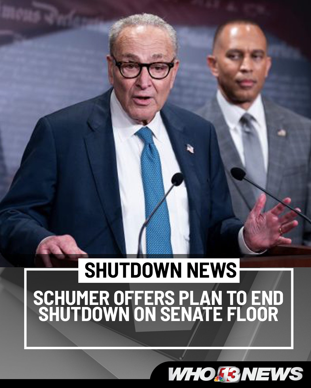 WHO - Senate Minority Leader Chuck Schumer (D-N.Y.) on Friday offered a ...