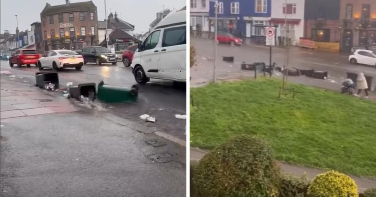 The Argus - Wheelie bins were swept down the road in Brighton due to a ...