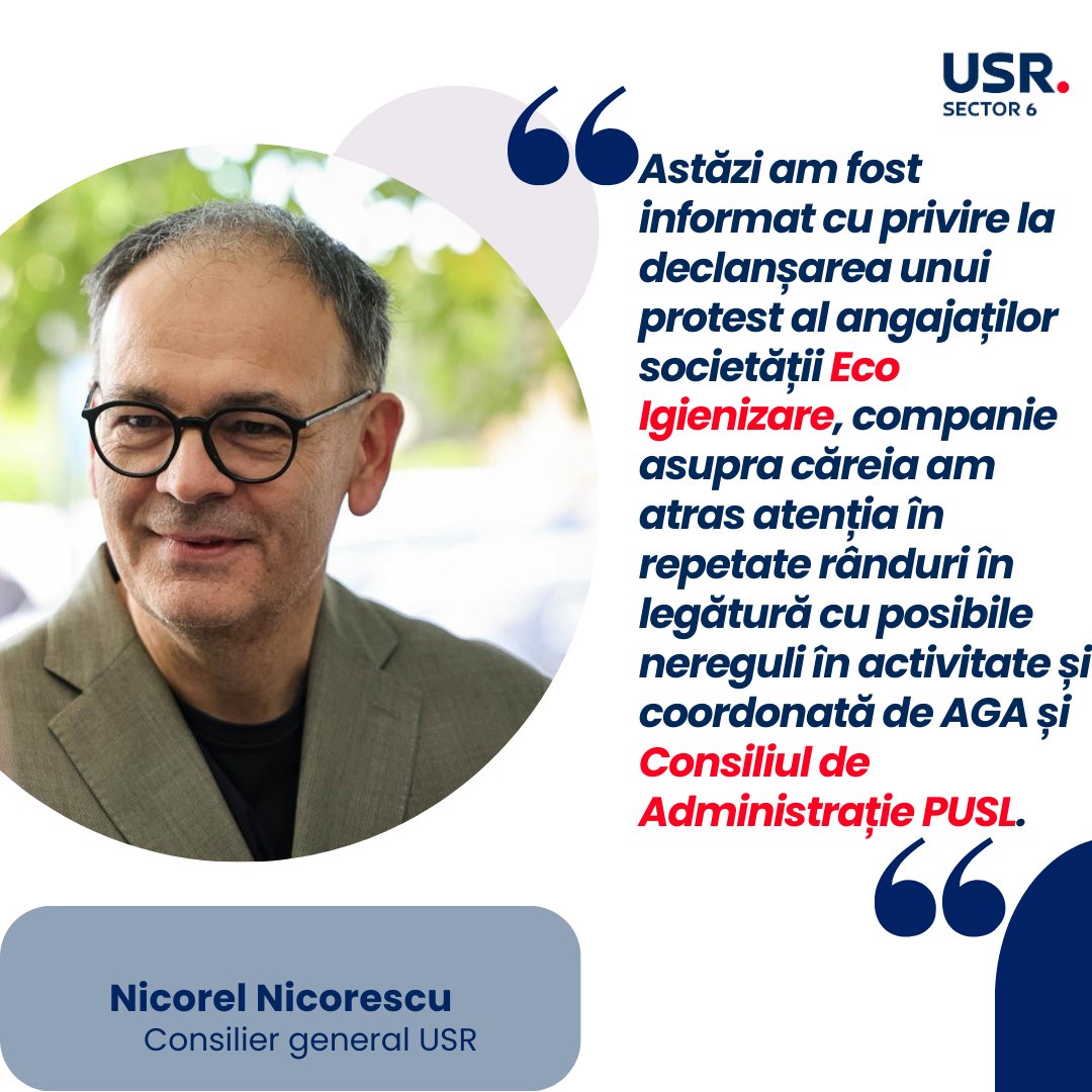 USR Sector 6 - Astăzi am fost informat cu privire la... | Facebook