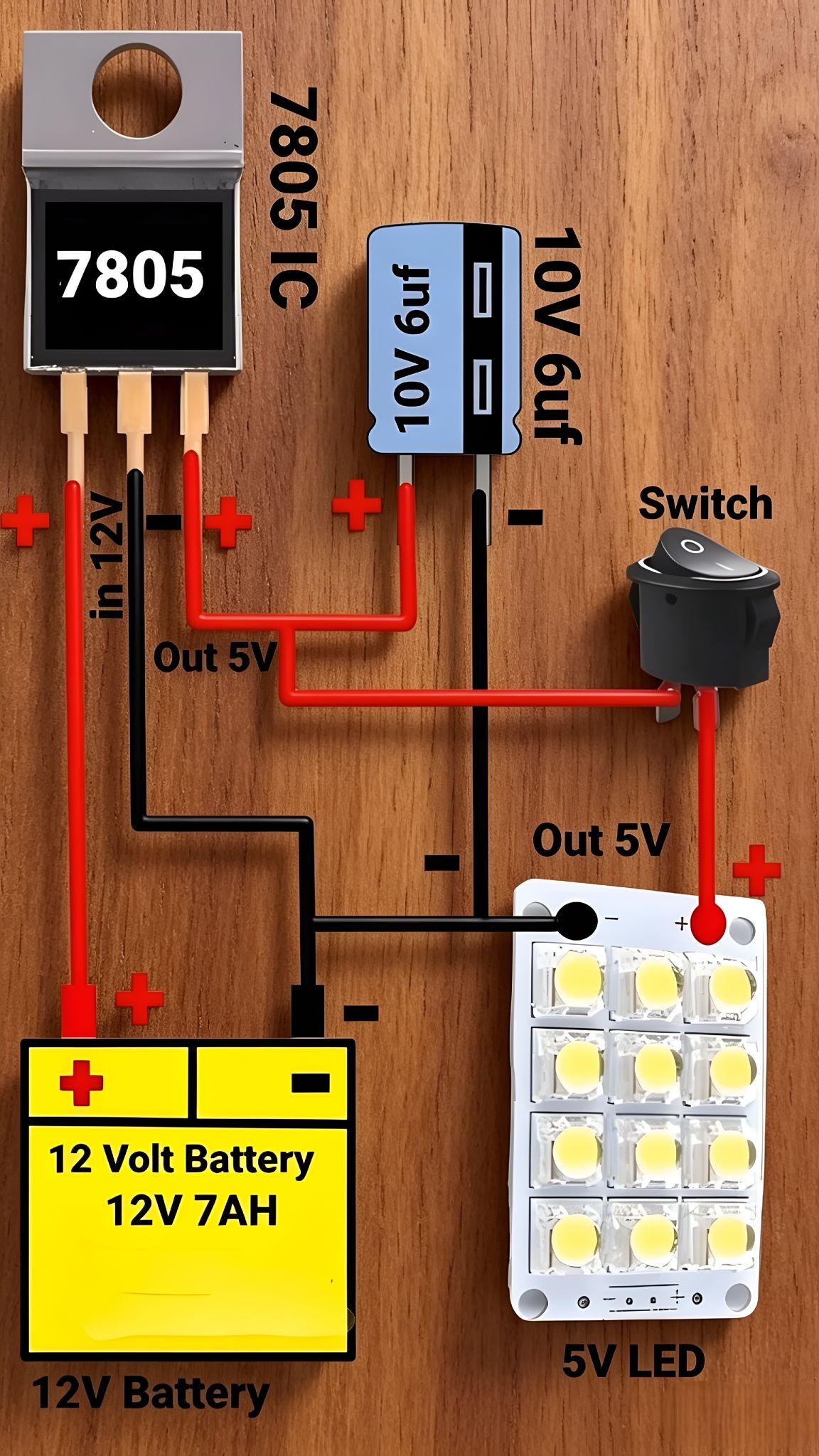 やま様 DIY 12v to 5v step-down converter