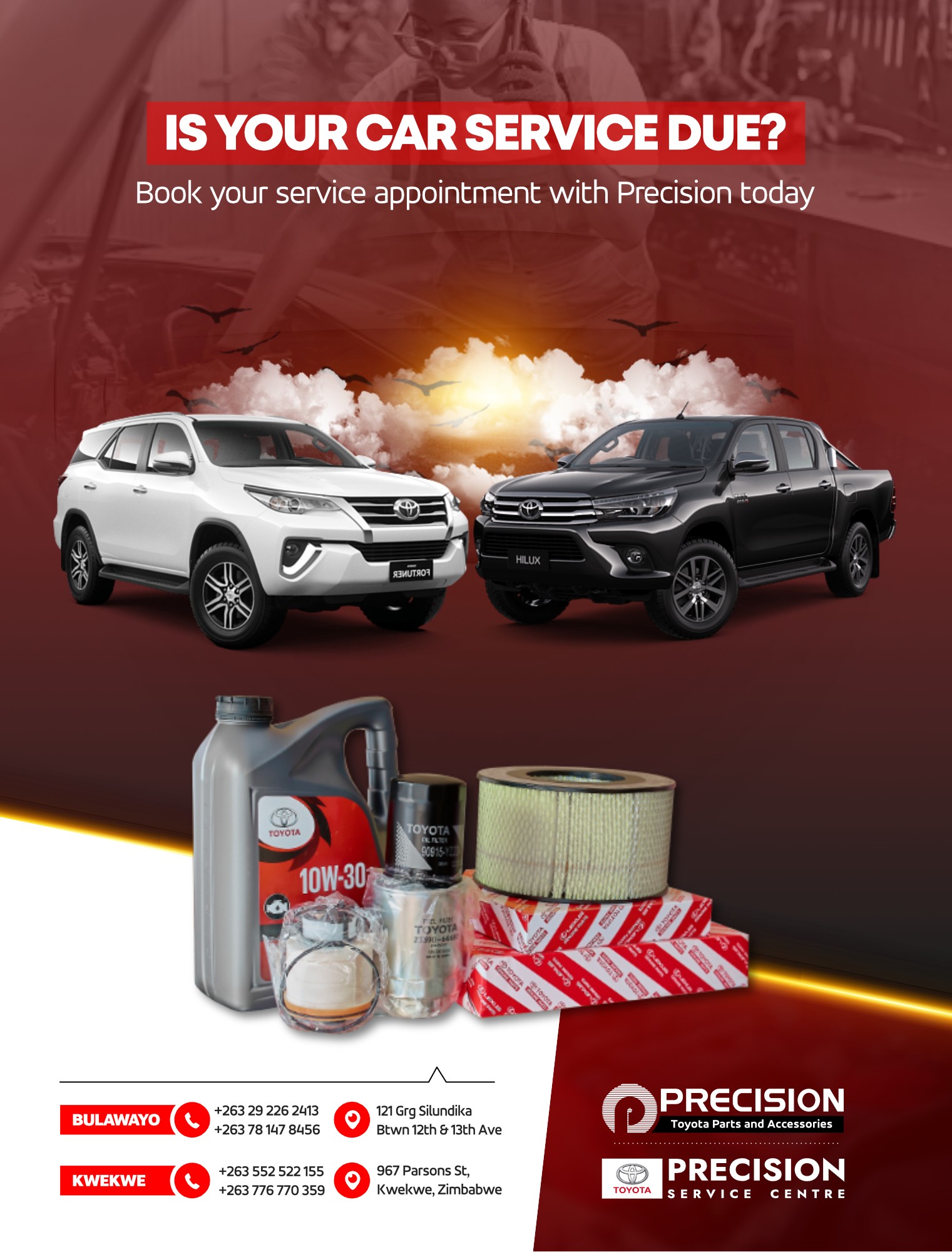 Precision Toyota Parts and Accessories | Bulawayo