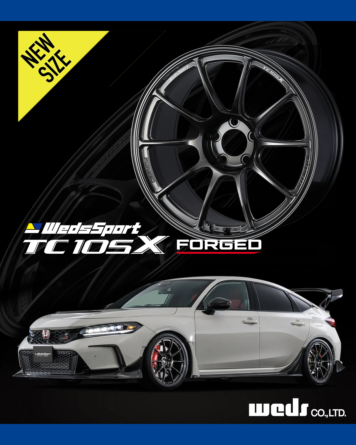 NEW SIZE!! WedsSport TC105X FORGED 19inch】 スーパーGTの技術を市販
