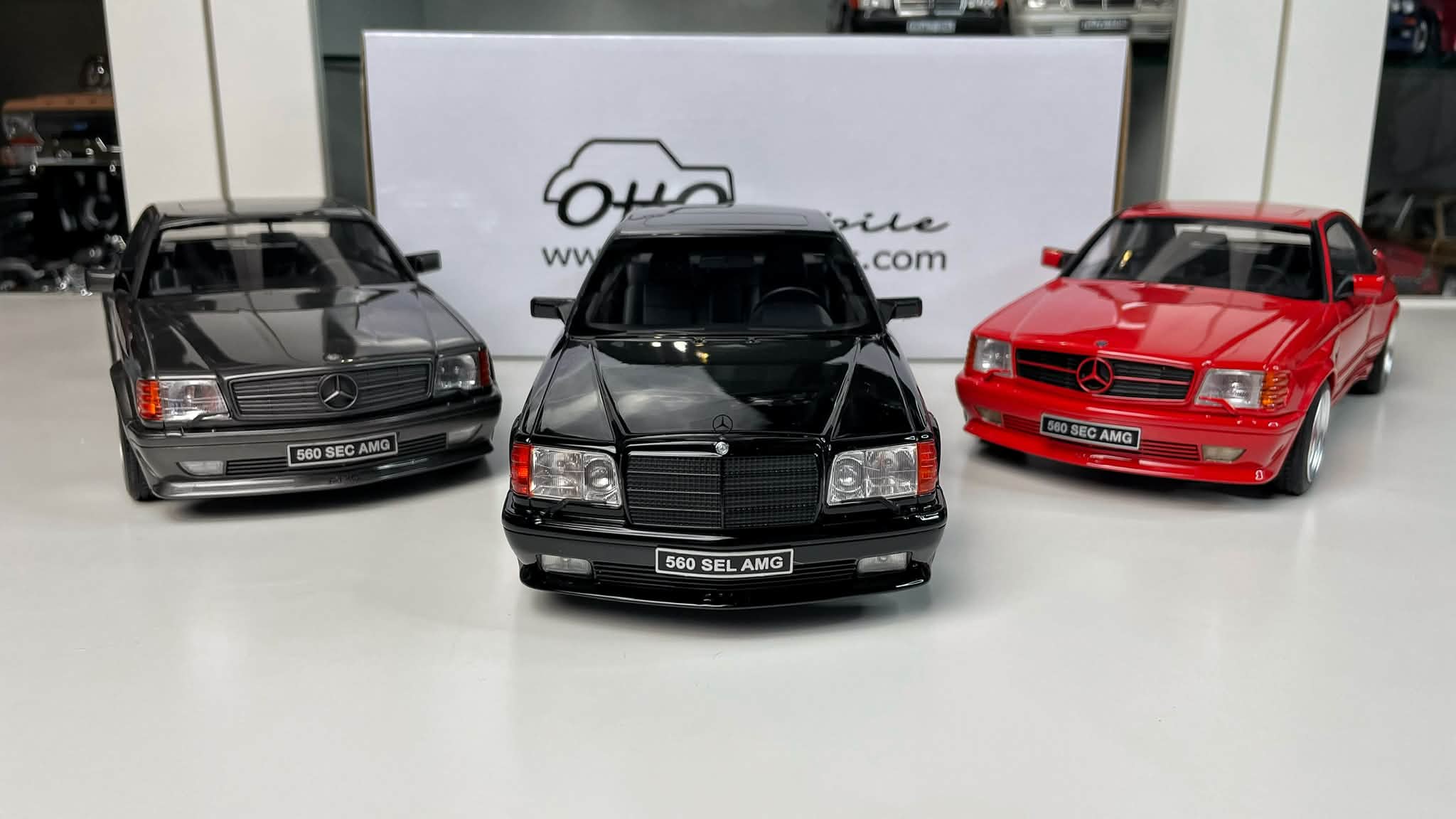 Mercedes 560 AMG SEL & SEC by Otto 1:18