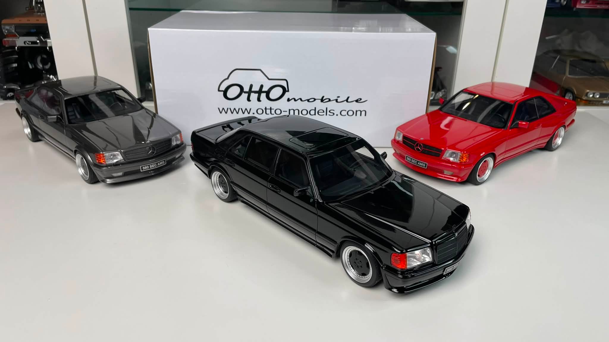 Mercedes 560 AMG SEL & SEC by Otto 1:18