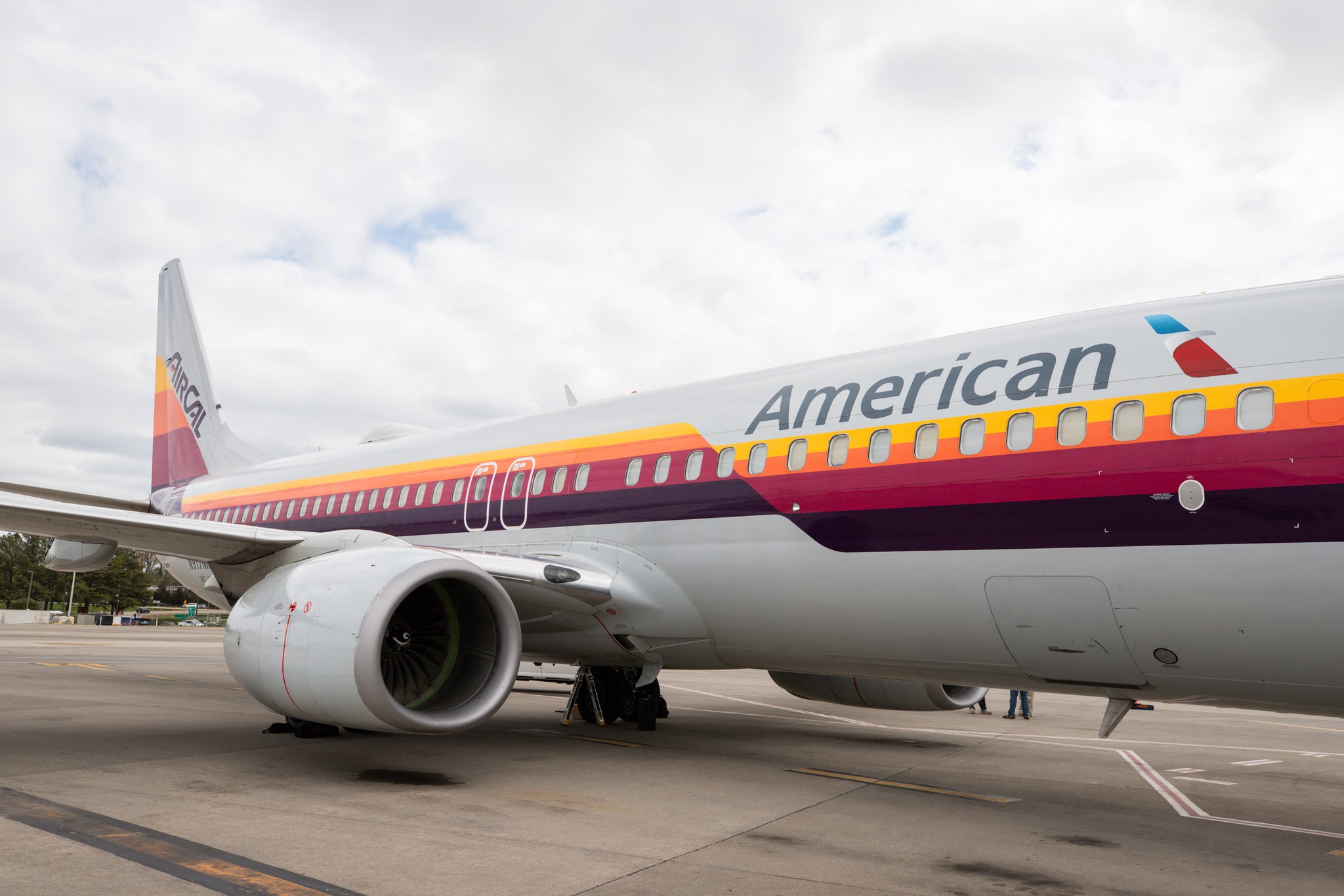 Aircal heritage livery plane spotted at CLT Airport