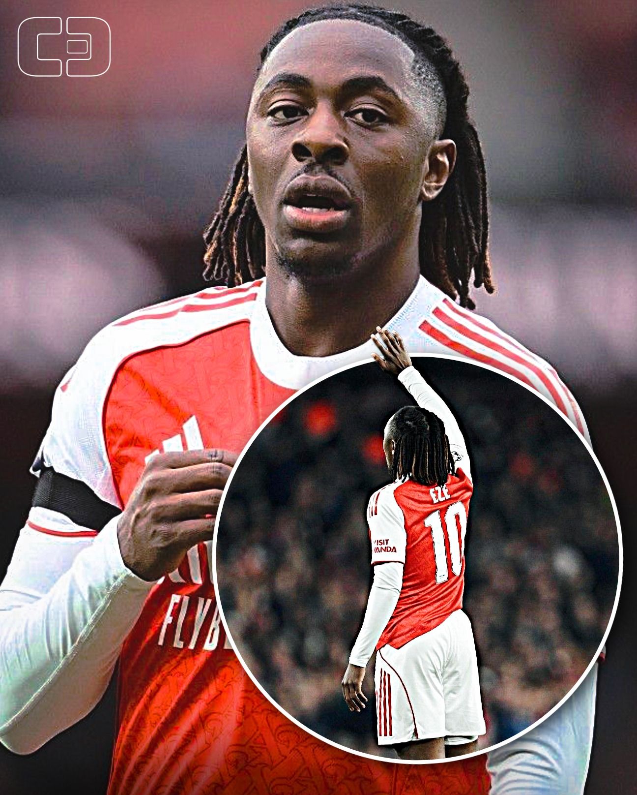 Eberechi Eze, who wore the number 10 at Crystal Palace, now wears