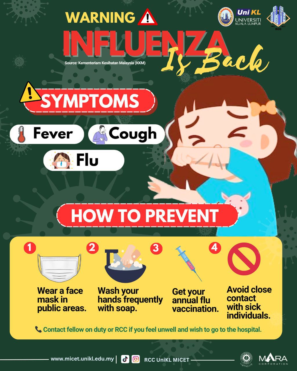 Universiti - 🦠INFLUENZA SEASON IS BACK🦠 The influenza season has ...