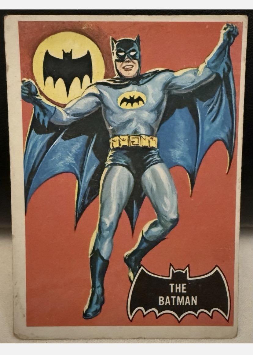 Love the 1966 Topps Batman!! These are the backs of the “Red Bat