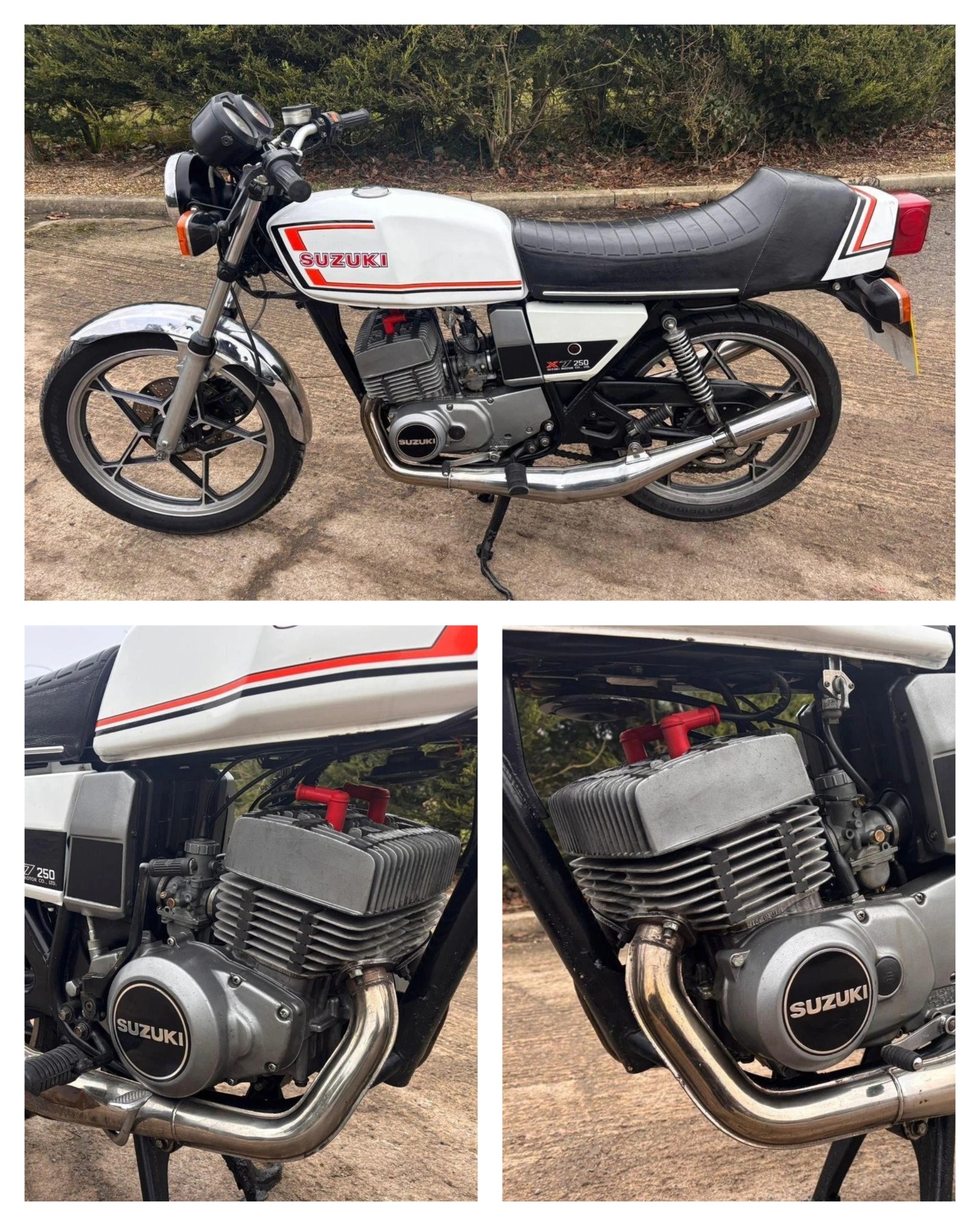 Ad: 1982 Suzuki GT250 X7 - White ones are the fastest! On eBay