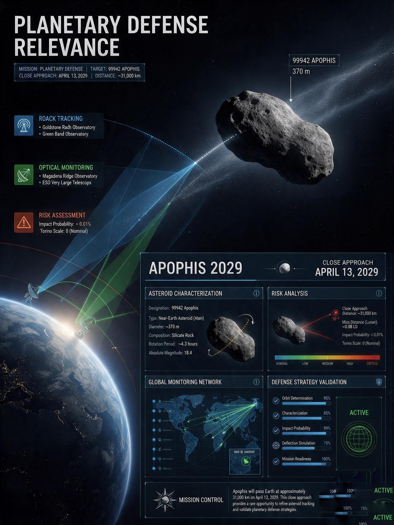 In April 2029, Apophis will give Earth a front-row seat to one of