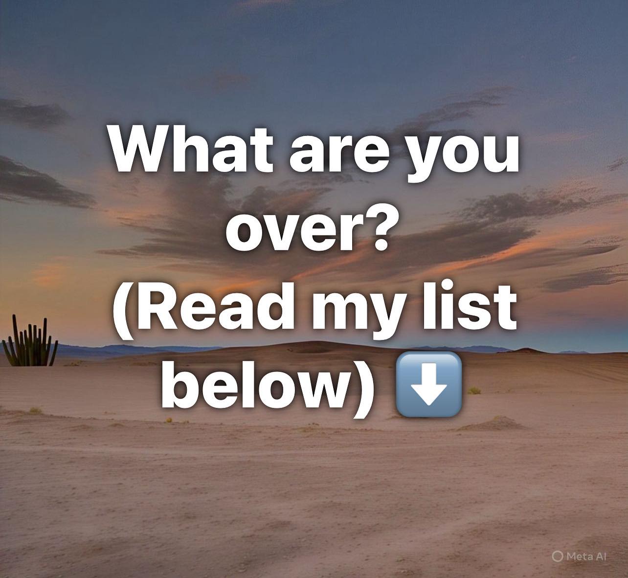 Things I’m definitely “OVER!”:... - Craig 