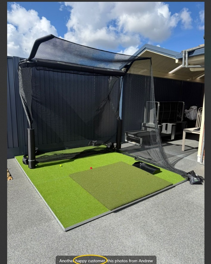 A complete home golf setup done... - The Net Return Australia | Facebook