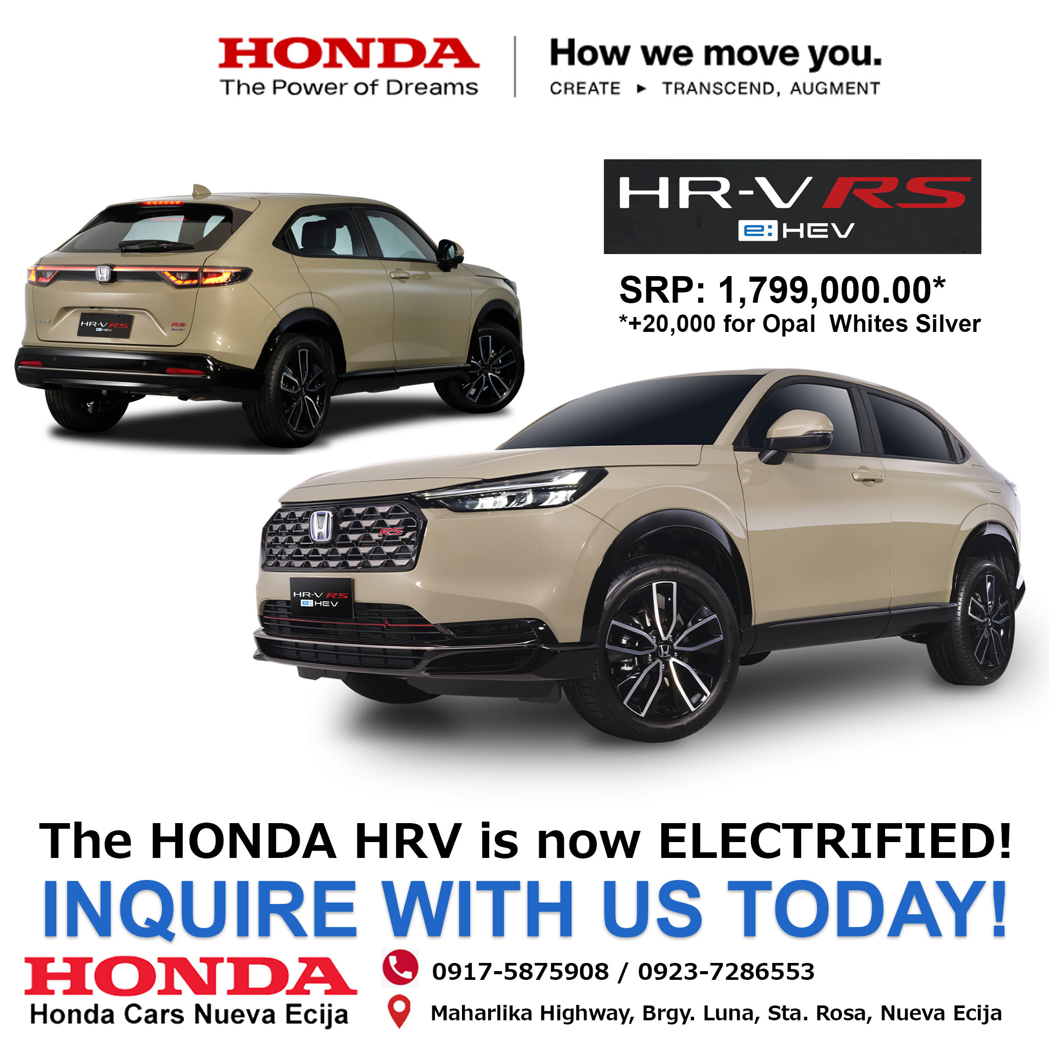 There's more to life with the Honda HR-V, now available in Hybrid