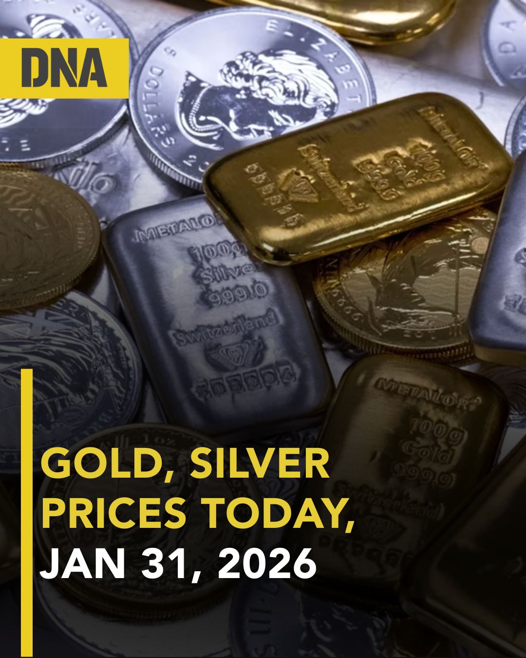 DNA - On January 31, 2026, gold prices in India range from Rs 16,026 ...