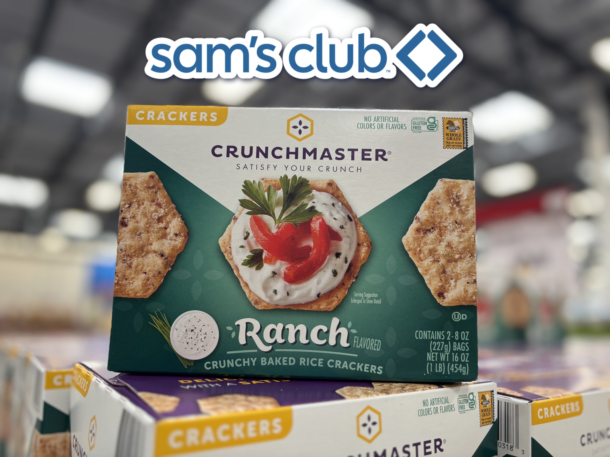 Sam's - CrunchMaster Ranch Rice Crackers just arrived at Sam’s Club! 😋 ...