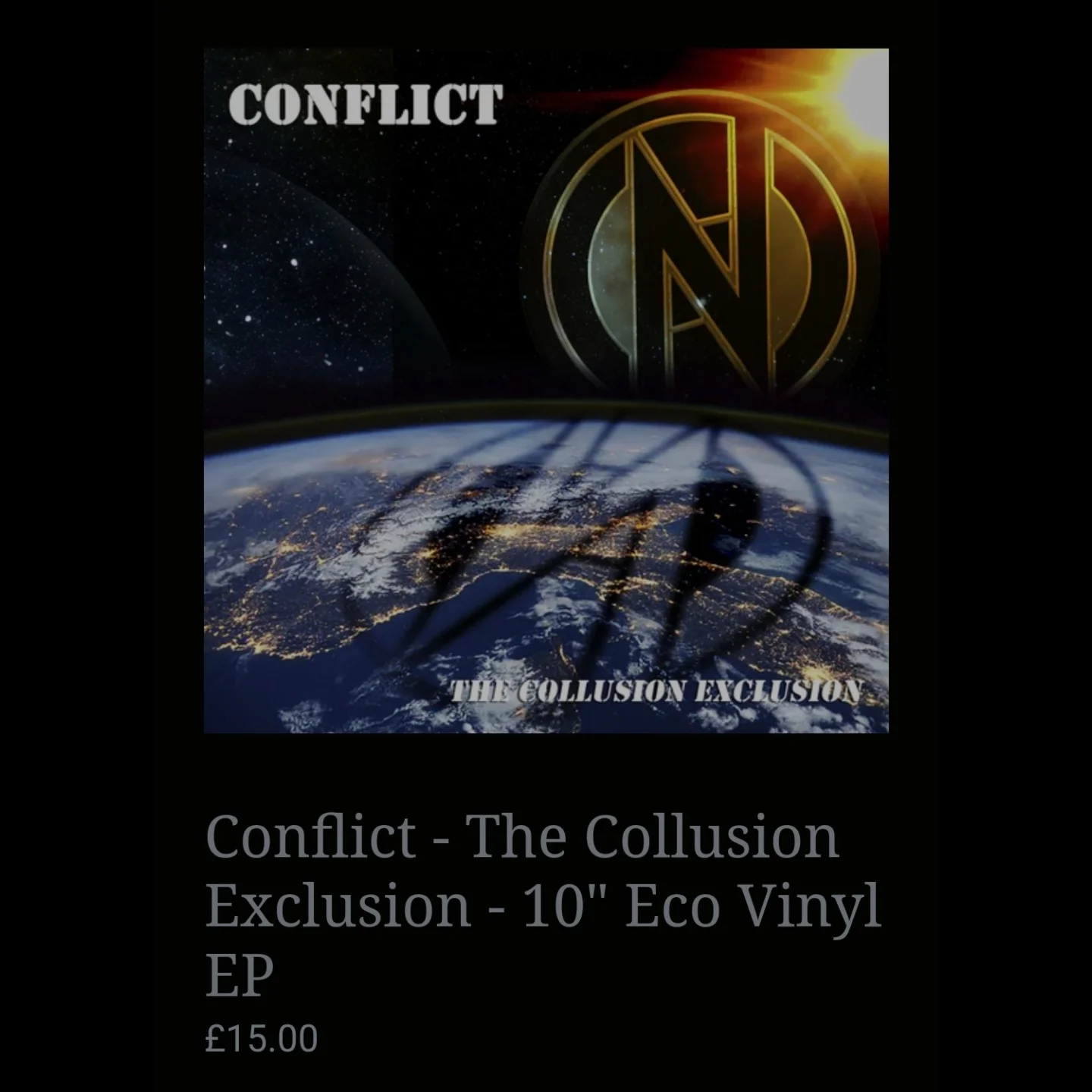 http://WWW.FOADMUSICK.COM CONFLICT Standard Issue 82-87 on Black 