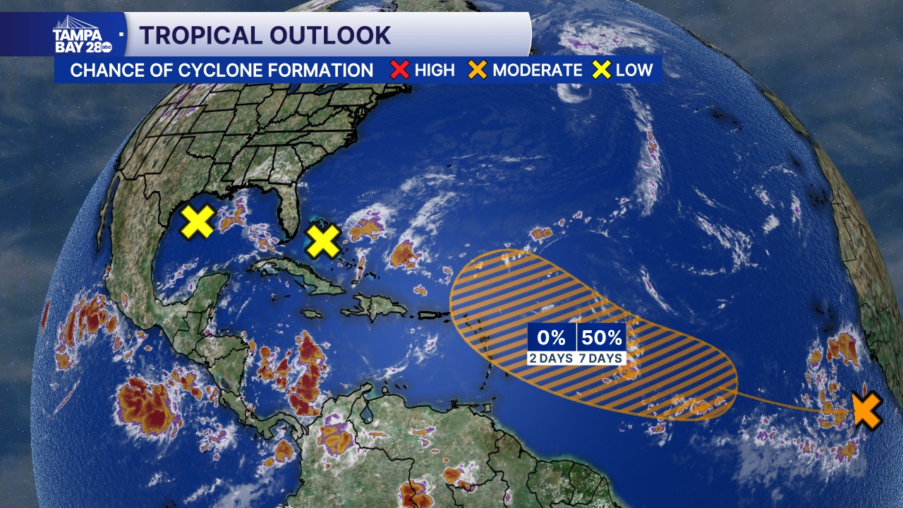 Denis - TROPICS | The NHC is watching one area of low pressure moving ...