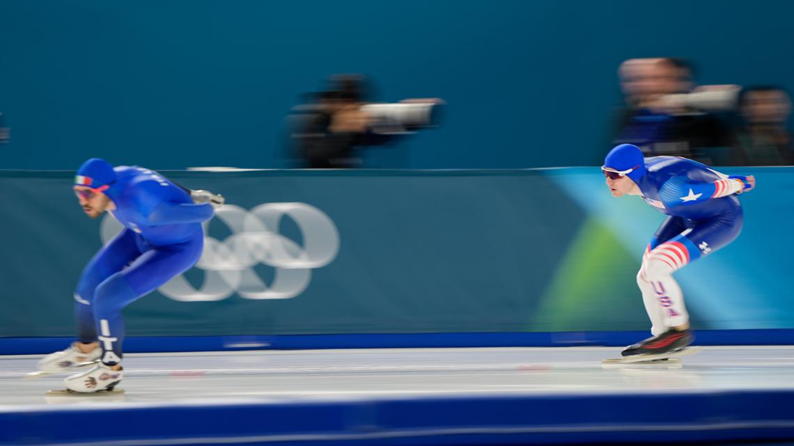 KING - U.S. speedskater Casey Dawson raced in the 2026 men's 5000-meter ...