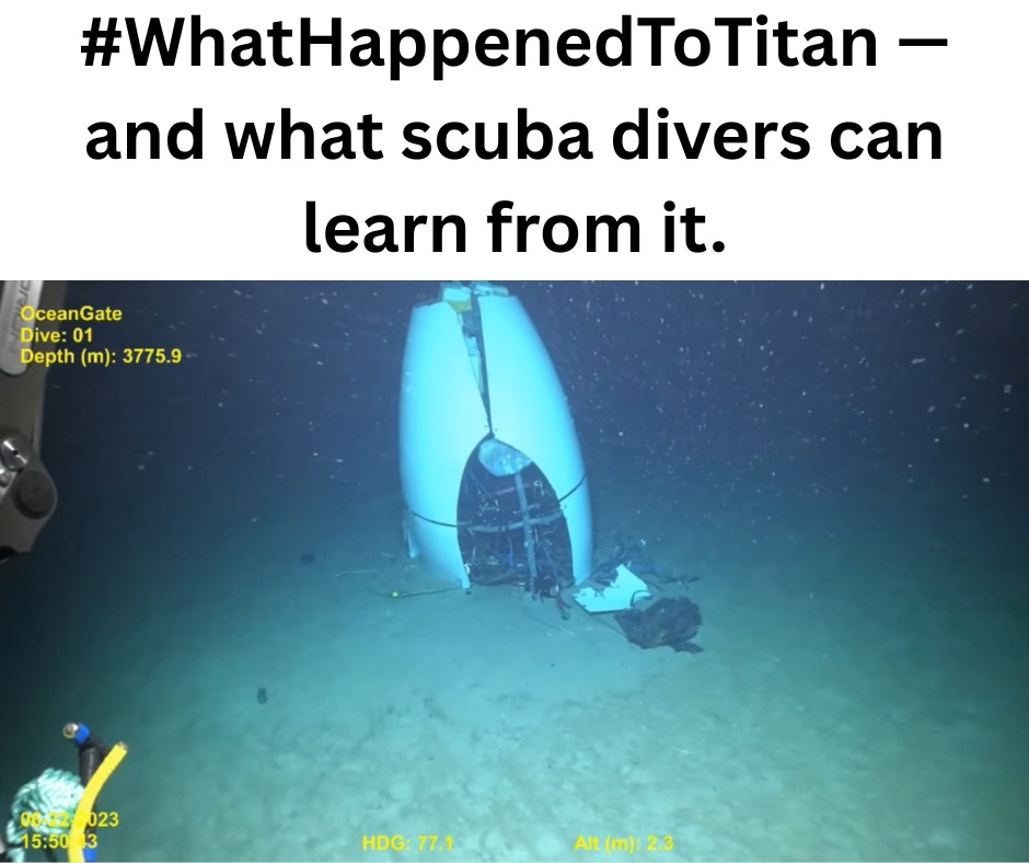 Divers' - At the wreck of the Titanic (~12,500 ft down), the water ...