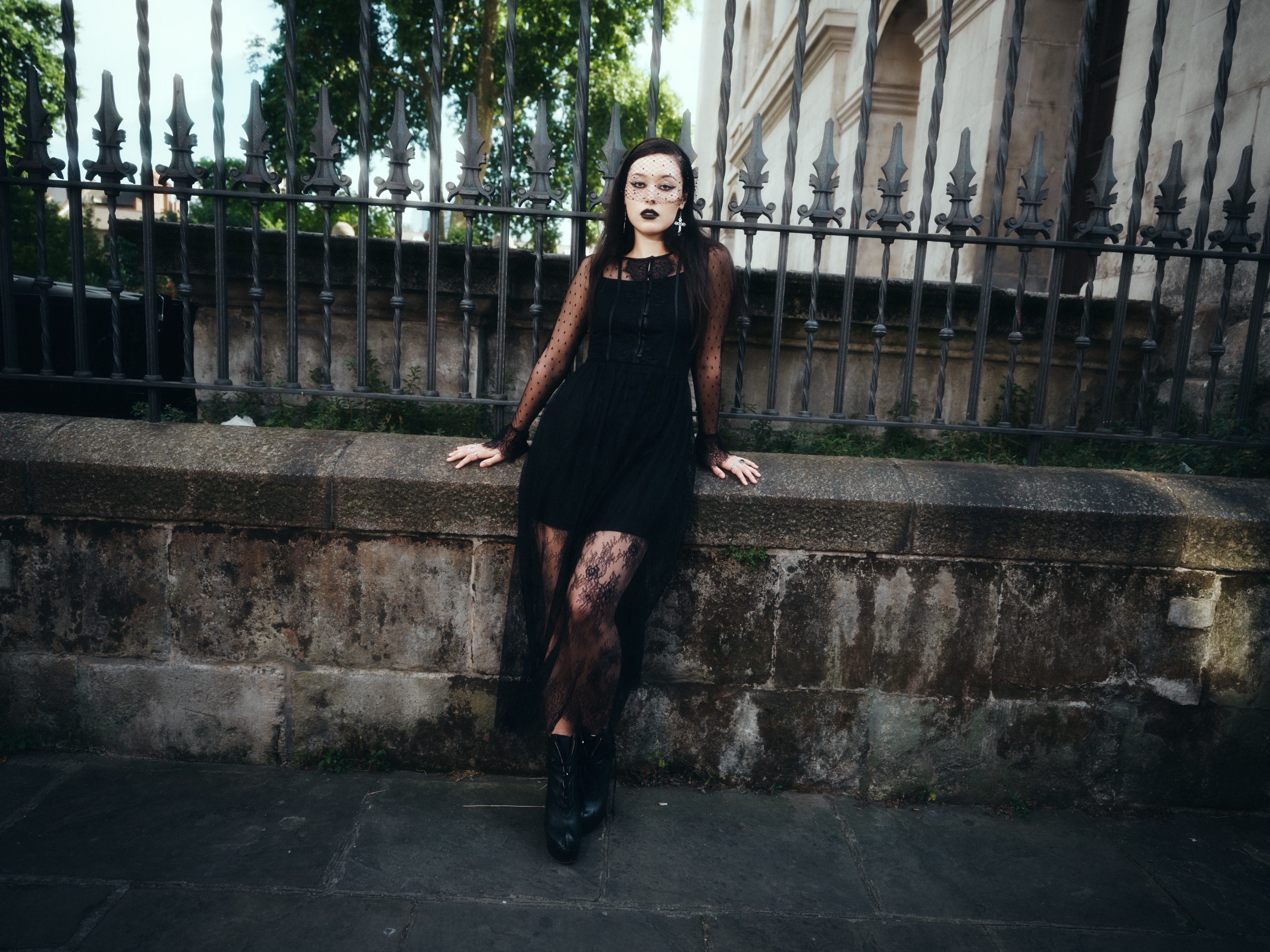 Serving funeral chic. 🥀🖤 Dark Knight Midi Dress is Here…